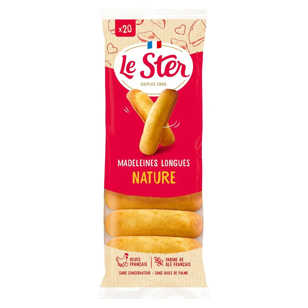 LE STER Le Pâtissier - Madeleines longues aux œufs frais 250g
