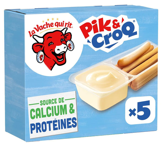 LA VACHE QUI RIT Pik & Croq - Fromage enfant goûter x5 - 175g