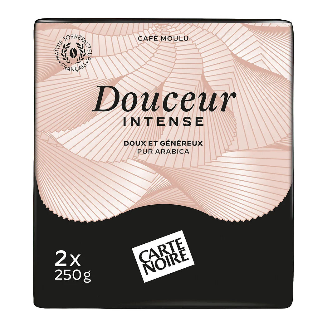 CARTE NOIRE Café moulu Douceur Intense 100% arabica 2x250g