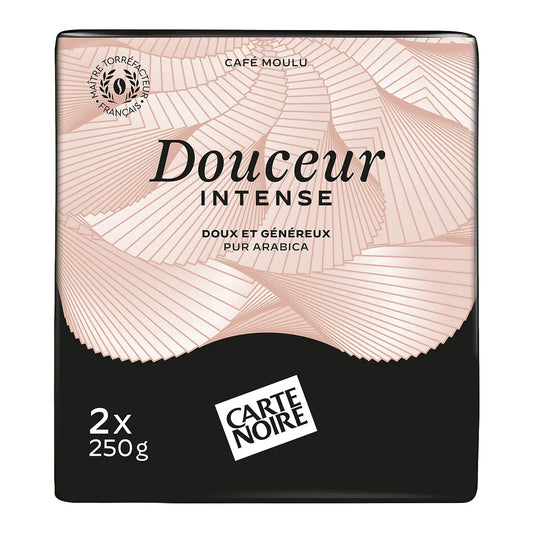 CARTE NOIRE Café moulu Douceur Intense 100% arabica 2x250g