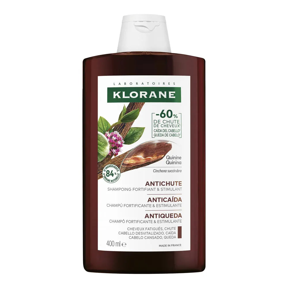 KLORANE Quinine & Organic Edelweiss Fortifying Shampoo - Hair Loss, Tired Hair 400 ml
