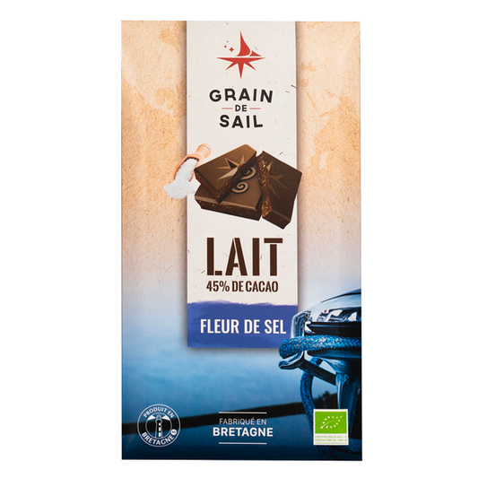 GRAIN DE SAIL Milk Chocolate with Sea Salt 100g
