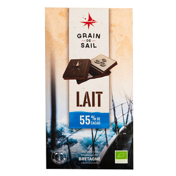 GRAIN DE SAIL 55% Intense Milk Chocolate 100g