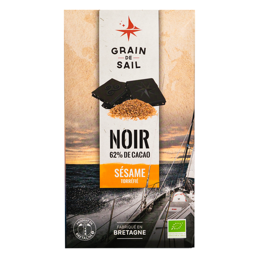 GRAIN DE SAIL Dark Chocolate with Roasted Sesame 100g