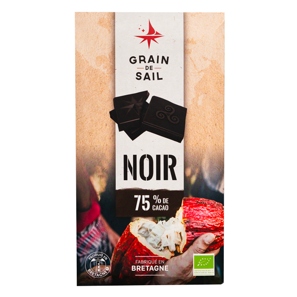 GRAIN DE SAIL 75% Zartbitterschokolade 100g
