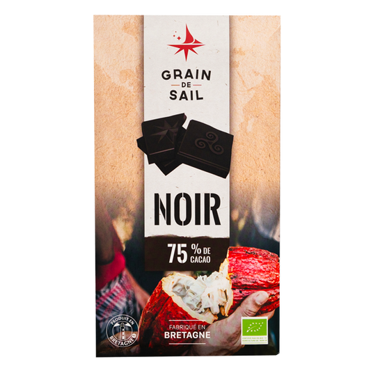 GRAIN DE SAIL 75% Dark Chocolate 100g