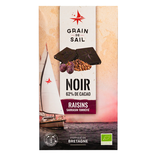 GRAINN DE SAIL Dark Chocolate, Raisins & Roasted Buckwheat 100g