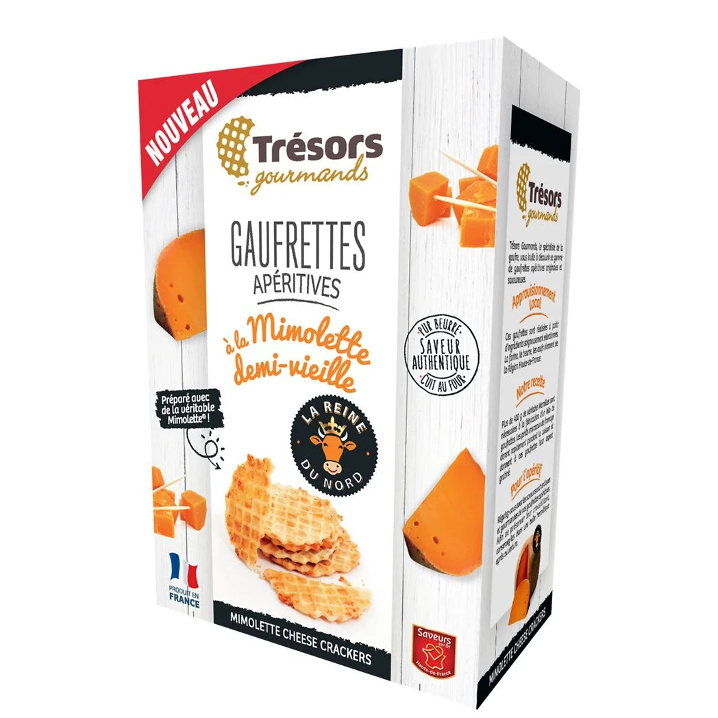TRESORS GOURMANDS Savory Waffle Appetizers Mimolette