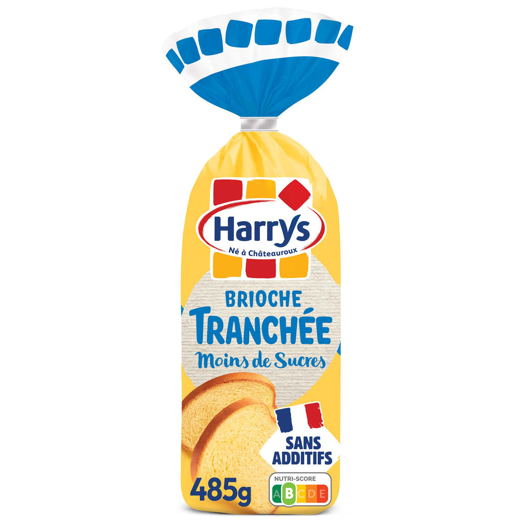 HARRYS Brioche tranchée allégée en sucres sans additifs 485g*