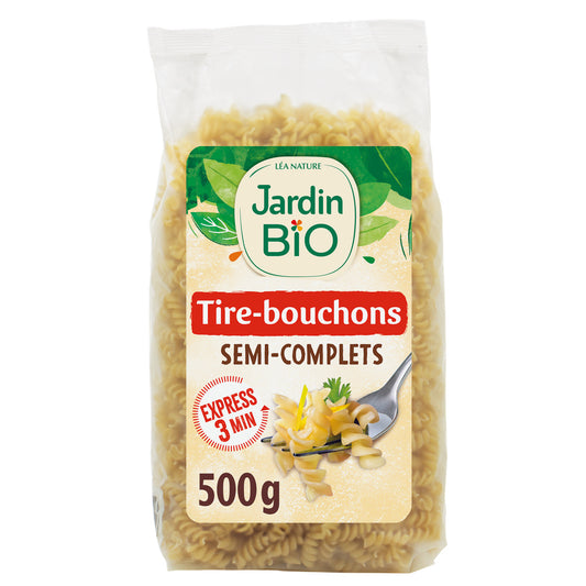 JARDIN BIO Organic Whole Wheat Fusilli Pasta 500g