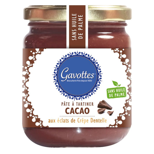 GAVOTTES Pâte à tartiner cacao aux éclats de crêpe Dentelle 350g