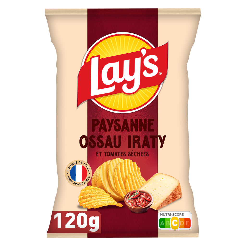 LAY'S Chips paysannes saveur ossau iraty et tomates séchées 120g