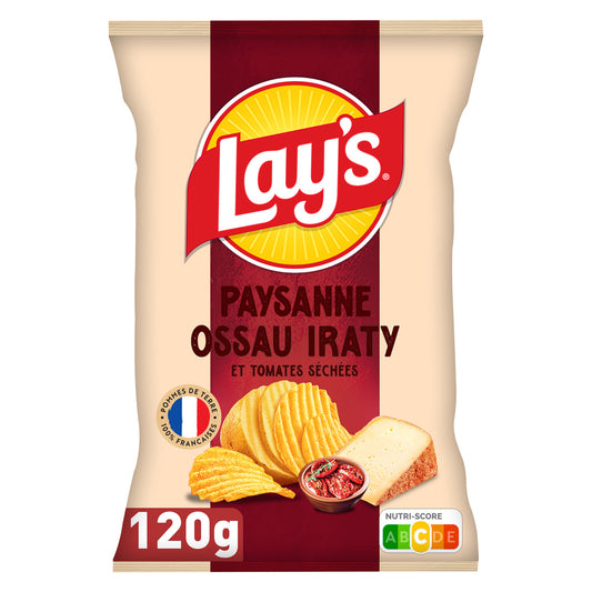 LAY'S Chips paysannes saveur ossau iraty et tomates séchées 120g