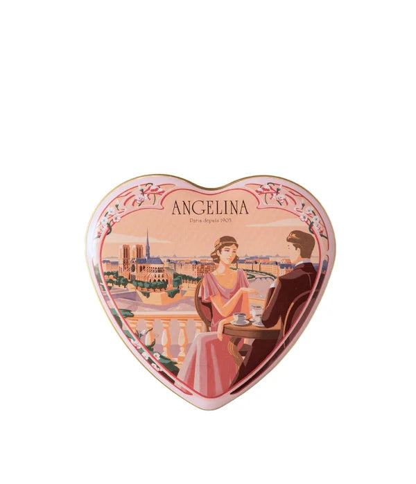 ANGELINA Boîte Cœur de Chocolats Pralinés 78g