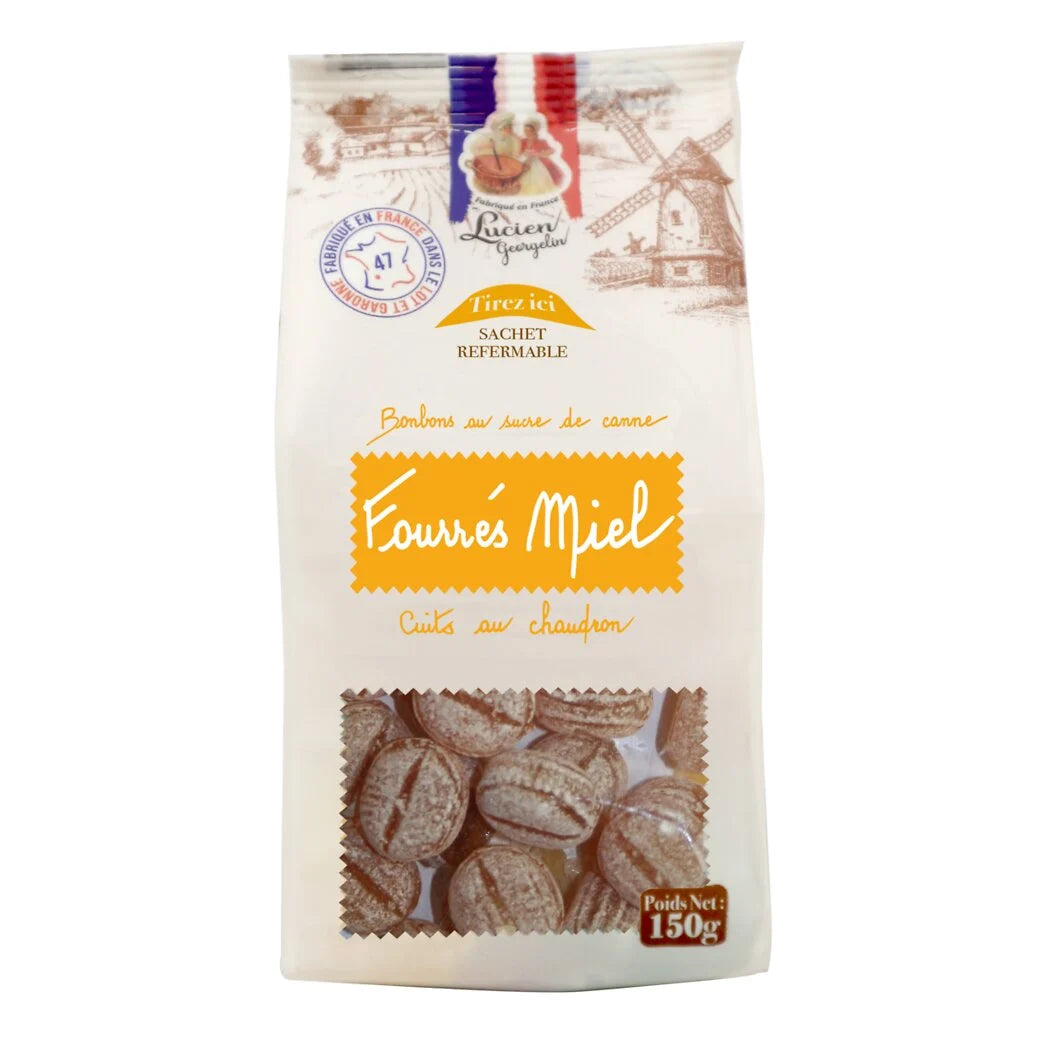 LUCIEN GEORGELIN Bonbons fourrés miel 150g