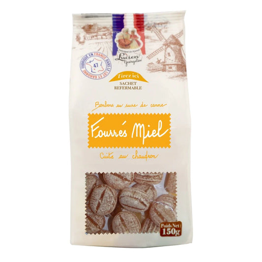 LUCIEN GEORGELIN Bonbons fourrés miel 150g