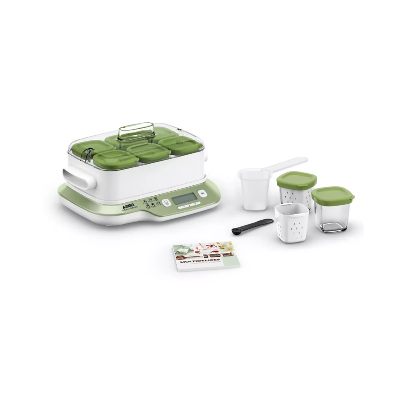 SEB MultiDelices Express & Plant-Based Yogurt and Cheese Maker French/EU Plug, 450W