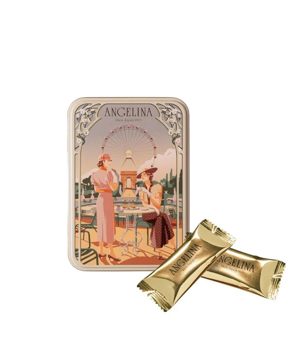 ANGELINA Boîte de Crêpes-Dentelle au Chocolat Noir 70g