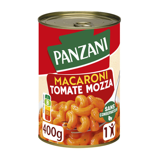 PANZANI Macaroni tomate mozzarella 400g