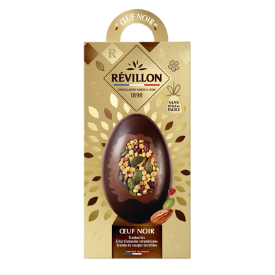 RÉVILLON Moulage oeuf mendiant chocolat noir 140g