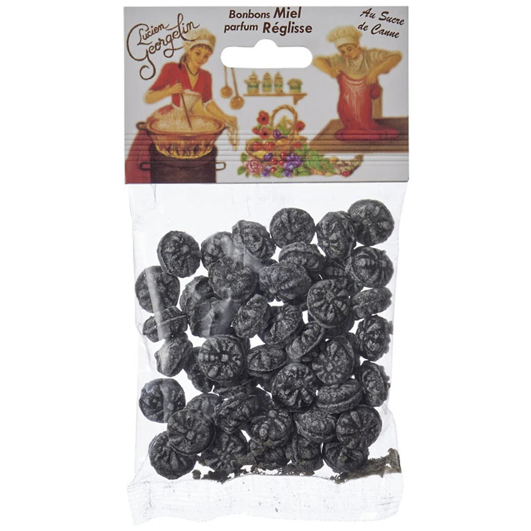 LUCIEN GEORGELIN Bonbons arôme miel réglisse 150g