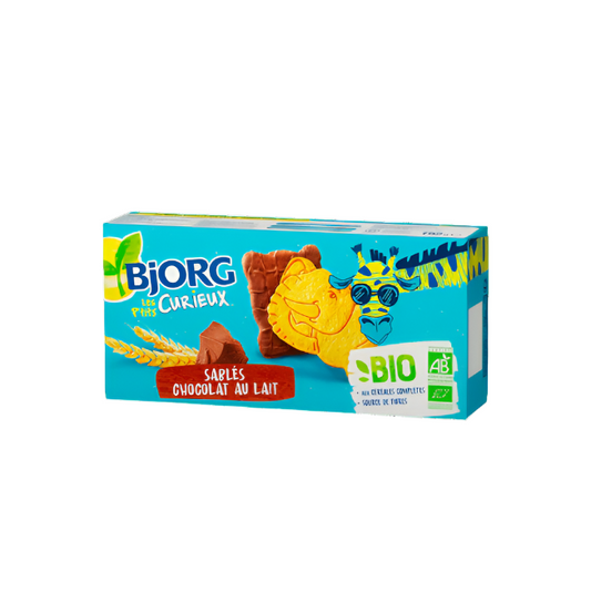 BJORG Les P'tits Curieux Biscuits Sablés au Chocolat au Lait 192g