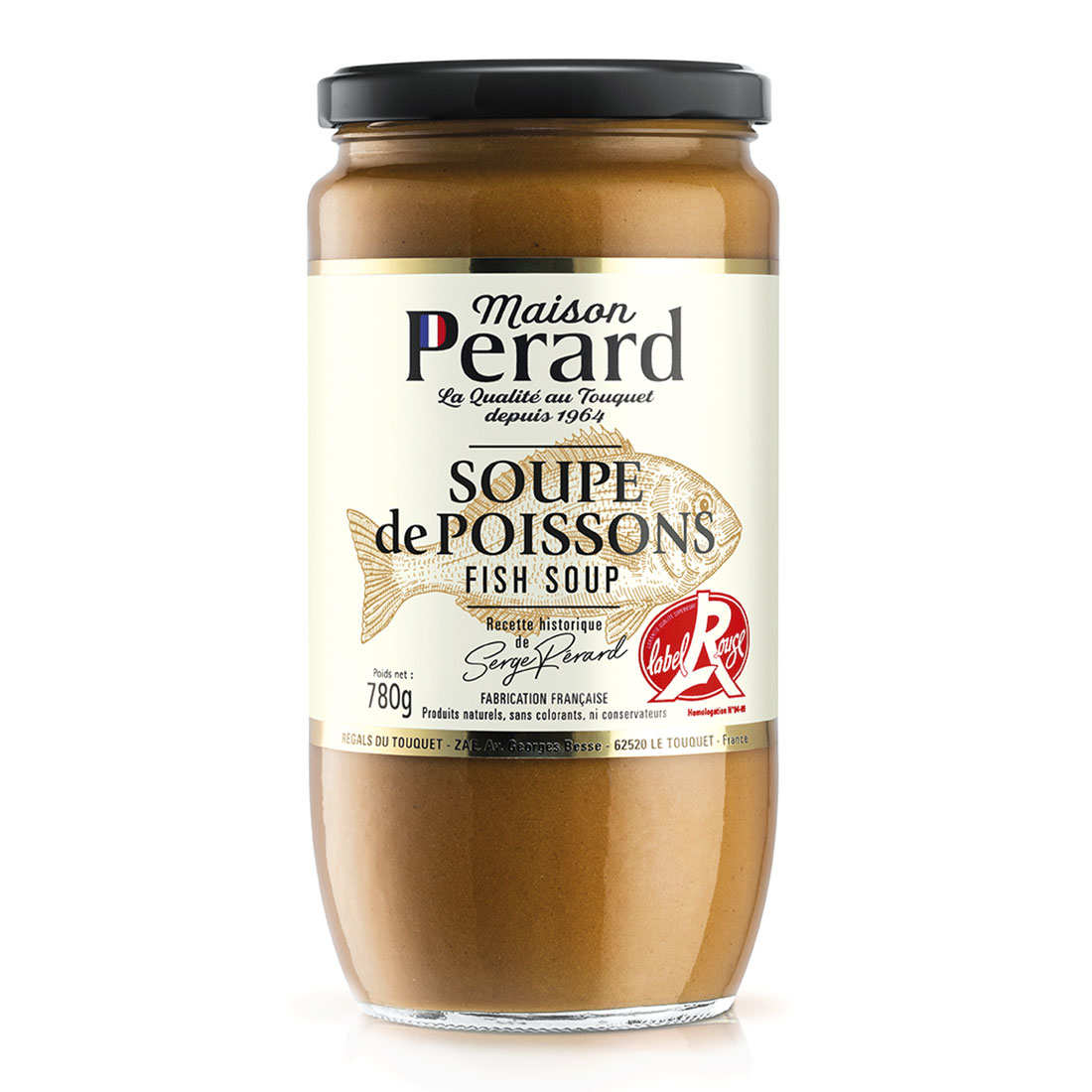 MAISON PERARD Soupe de poissons Label Rouge 780g