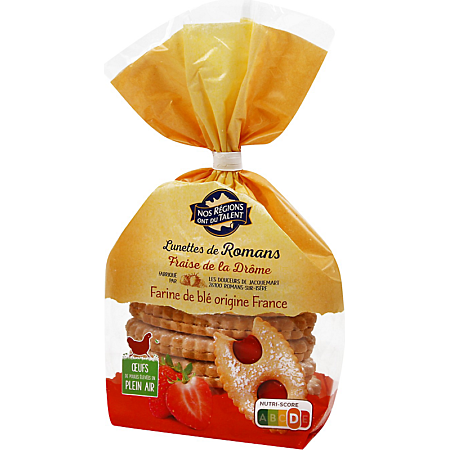 NOS RÉGIONS ONT DU TALENT Lunettes de Romans Strawberry – 350g