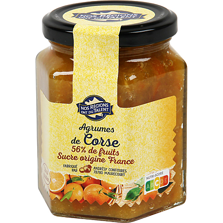 NOS REGIONS ONT DU TALENT Corsican Citrus Fruit Spread 315g
