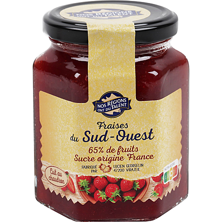 NOS REGIONS ONT DU TALENT South-West Strawberry Fruit Spread 315g