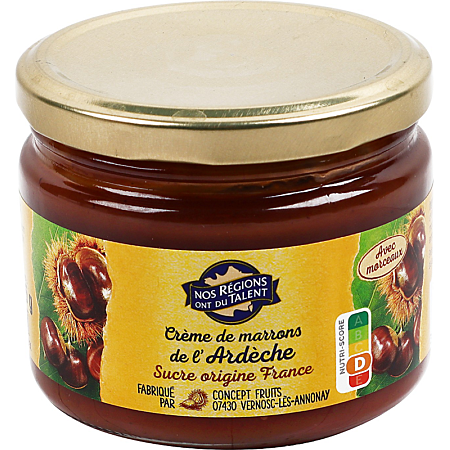NOS REGIONS ONT DU TALENT Ardèche Chestnut Cream 325g