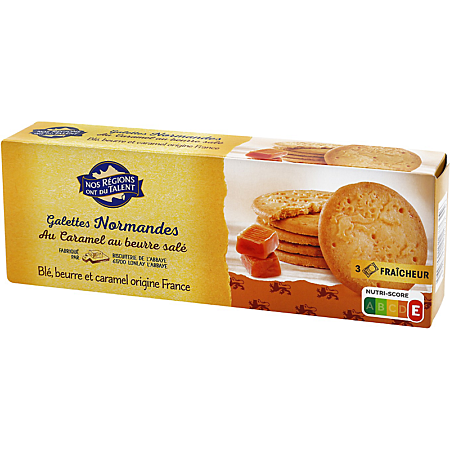 NOS RÉGIONS ONT DU TALENT Norman Galettes Caramel – 100g