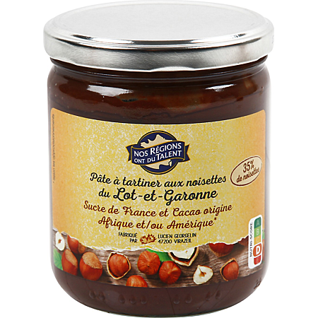 NOS REGIONS ONT DU TALENT Hazelnut Chocolate Spread 400g
