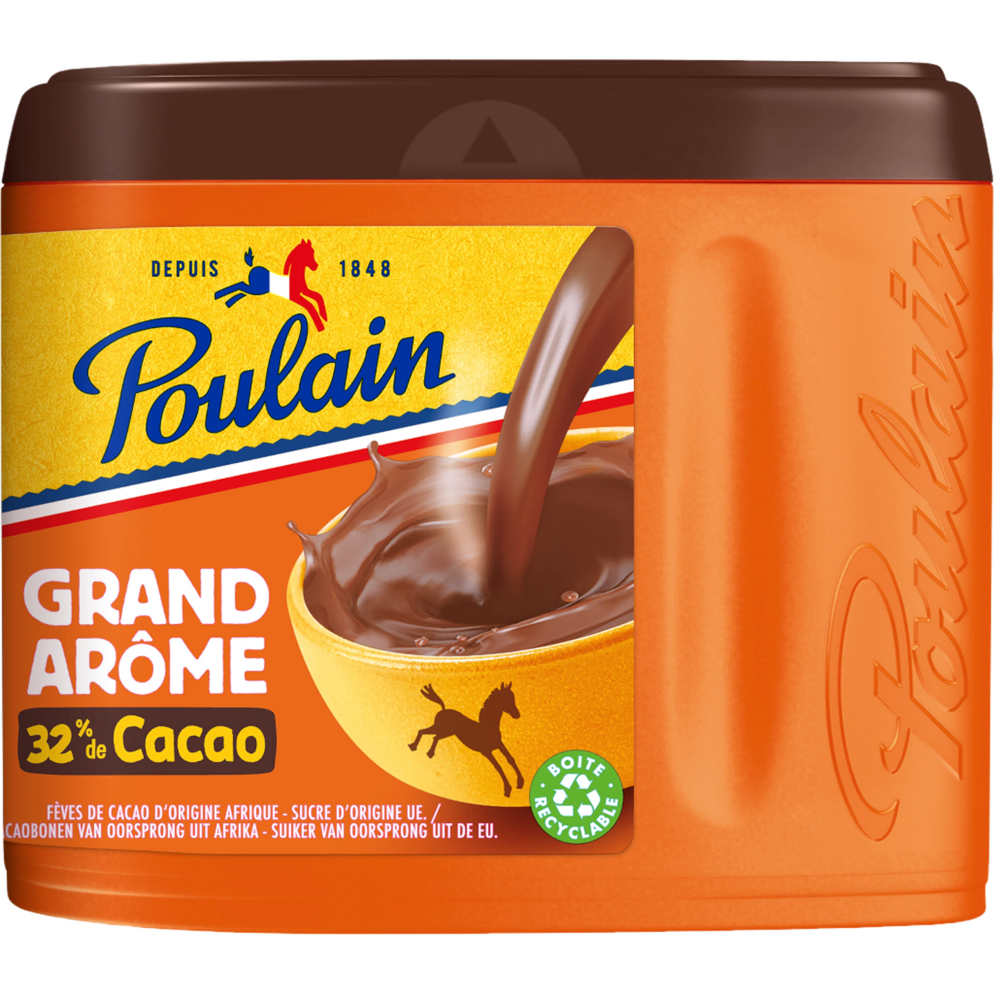 POULAIN Chocolat en poudre Grand Arôme - 32% cacao 400g