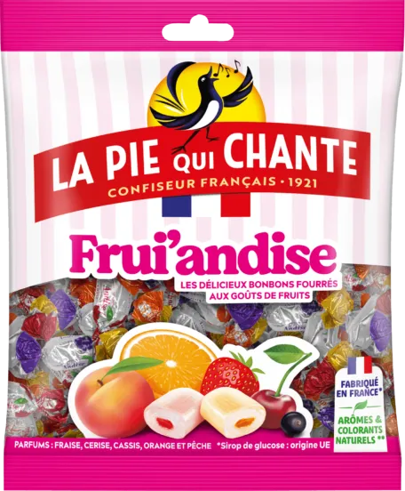 LA PIE QUI CHANTE Frui'andise Bonbons 250g