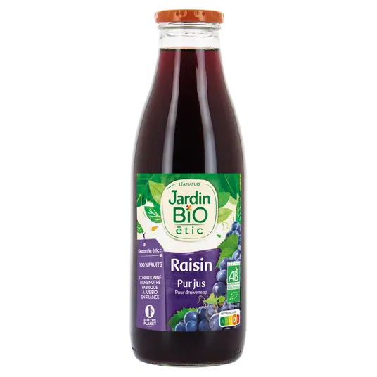 JARDIN BIO Organic Pure Grape Juice 1L