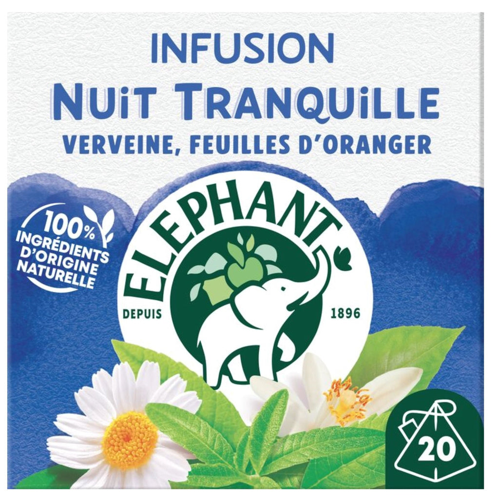 ELEPHANT Peaceful Night - Infusion verbena, orange leaves, chamomile & linden x20