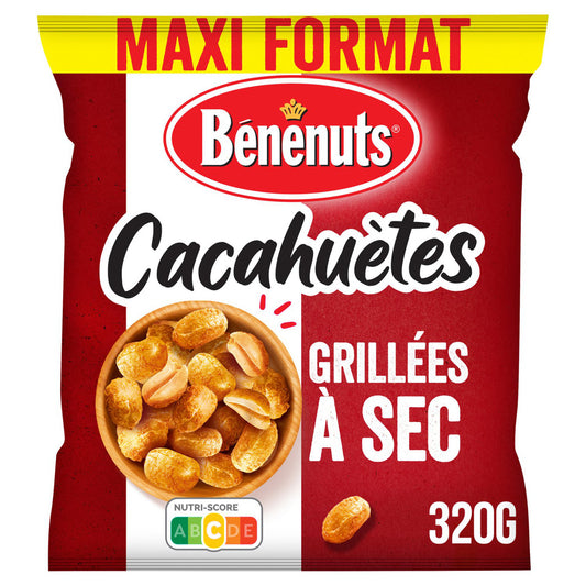 BENENUTS Cacahuètes grillées à sec 320g