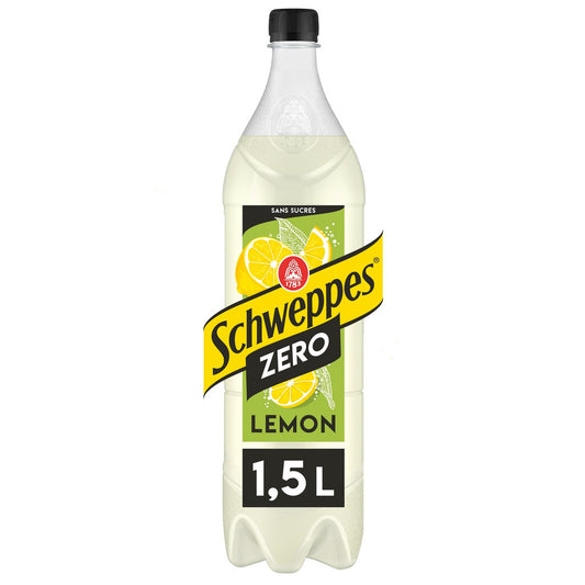 SCHWEPPES Boisson gazeuse saveur Citron Zéro 1.5L