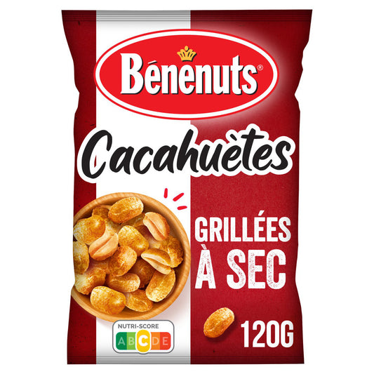 BENENUTS Cacahuètes grillées à sec 120g