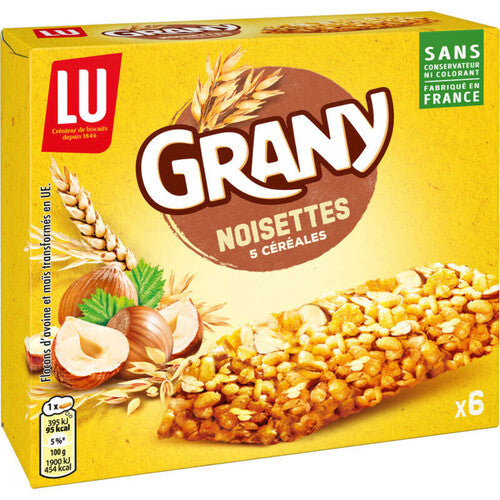 GRANY Hazelnut Cereal Bars 125g