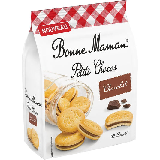 BONNE MAMAN Small Chocolate Biscuits Filled with Chocolate 250g