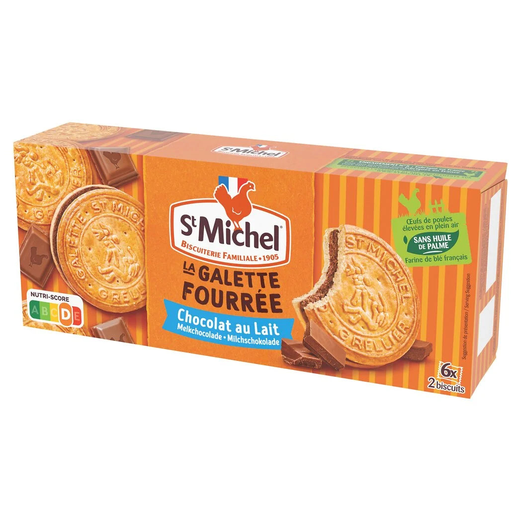 ST MICHEL Milk Chocolate Filled Galettes 240g