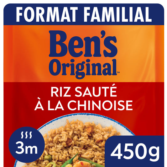 BEN'S ORIGINAL Riz micro-ondable sauté à la chinoise 450g