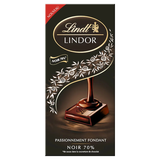 LINDT Lindor - Chocolat noir 70% 145g