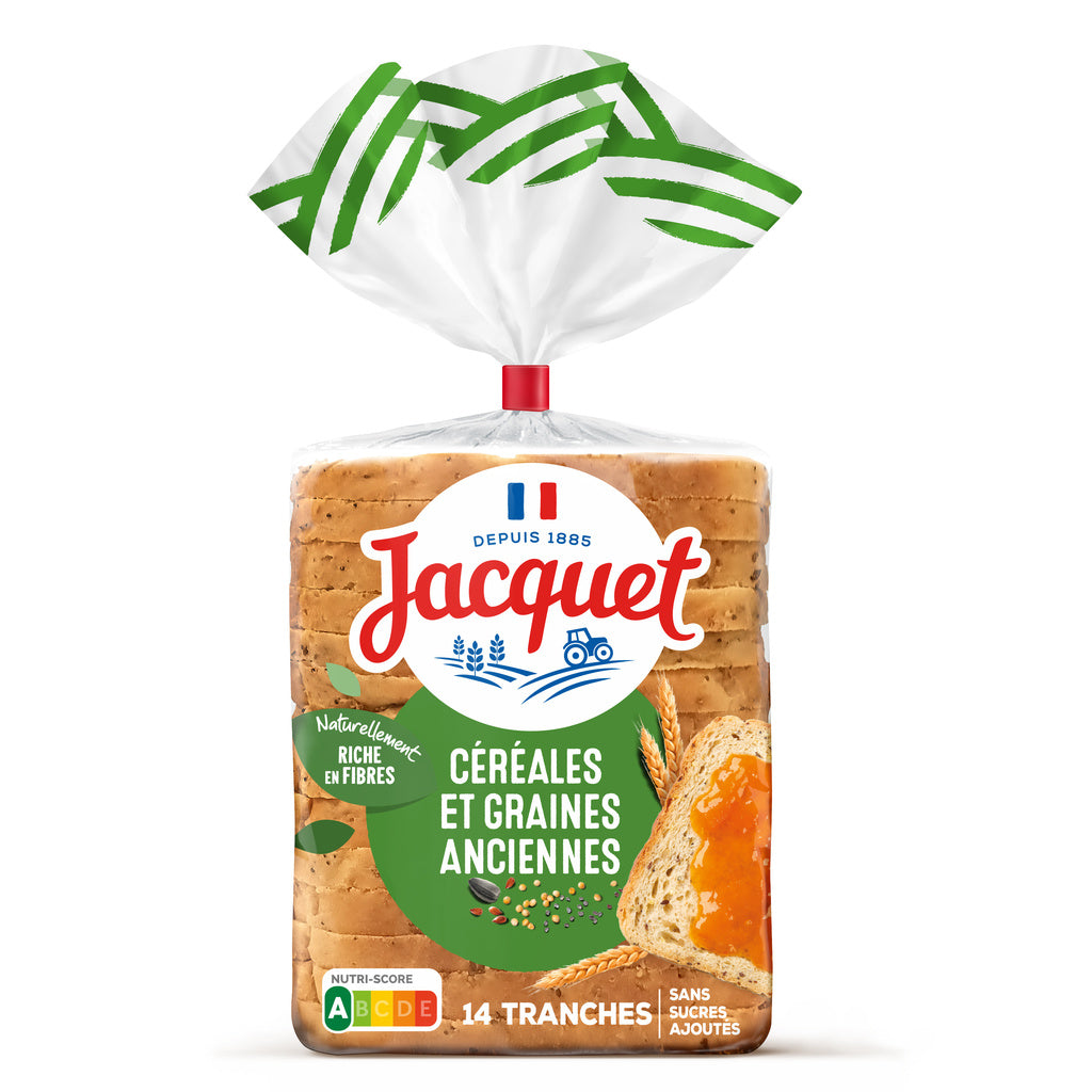 JACQUET Brot große Scheiben Getreide & Samen x14 - 500g*