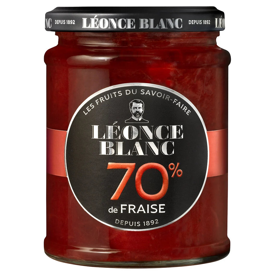 LEONCE BLANC Confiture aux fraises 70% 320g
