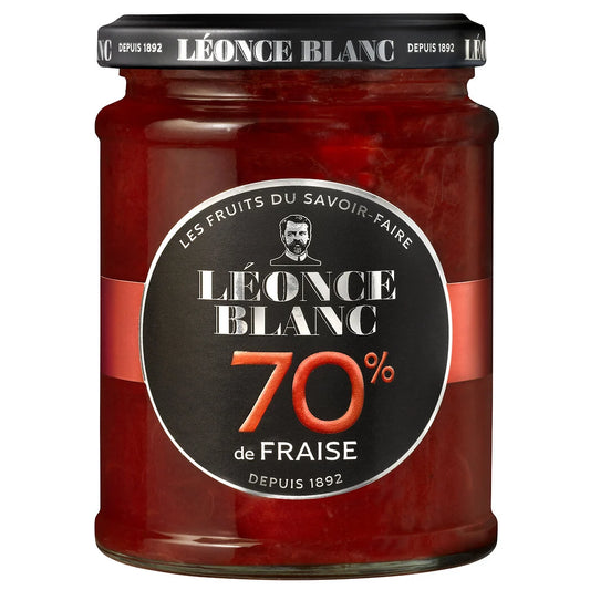LEONCE BLANC Confiture aux fraises 70% 320g