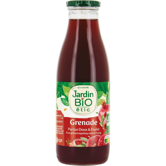 JARDIN BIO Organic Pure Pomegranate Juice 75cl