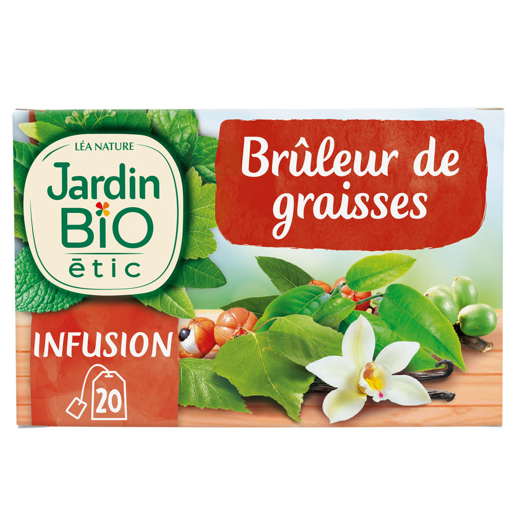 JARDIN BIO Organic Fat Burner Herbal Tea (20 Tea Bags)